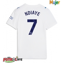 Camiseta Manchester City Iliman Ndiaye #7 Tercera Equipación para mujer 2026-27 manga corta